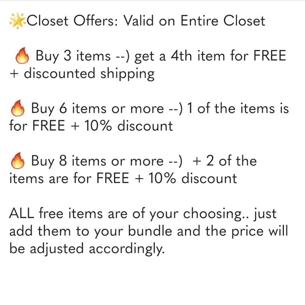 CLOSET OFFERS!